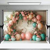 Aperturee - Aperturee Noble Sweet Floral Balloon Arch Wedding Backdrop